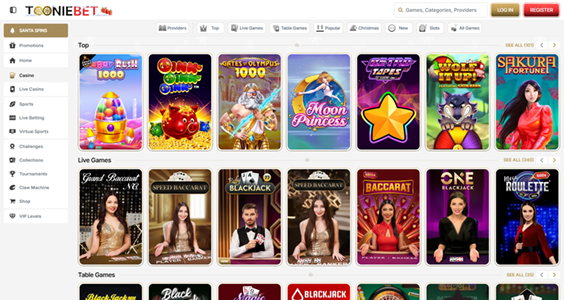 Screenshot der TonyBet Spieloberfläche mit Auszahlungsinformationen